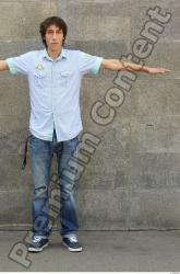 Whole Body Man T poses White Casual Slim